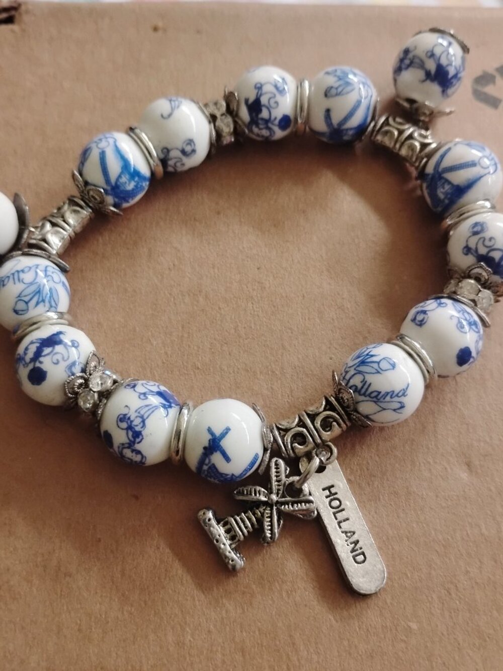 Delft Blue and White Bracelet from Holland Porcelain, so Beautiful